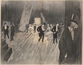 Backstage of the Ballet, c. 1900. Sem (Georges Gourçat) (French, 1863-1934). Lithograph