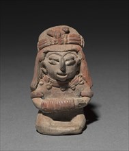 Seated Figurine Wearing a Bracelet, 300 B.C. to A.D. 300. West Mexico, Michoacán or Guanajuato