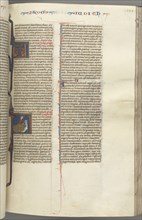 Fol. 194r, Judith, historiated initial A, Judith beheading Holofernes, c. 1275-1300. Southern