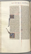 Fol. 247v, Ecclesiastes, historiated initial V, Solomon teaching, c. 1275-1300. Southern France,