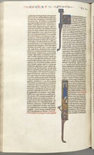 Fol. 425v, John, historiated initial I, John seated writing, c. 1275-1300. Southern France,