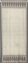 Long Shawl, c. 1812. India, Kashmir, 19th century. 2/2 twill tapestry weave, double interlocked;