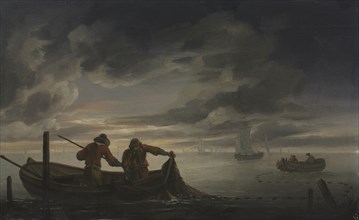 An Estuary Scene with Fisherman, second quarter of 1600s. Attributed to Rafel Govertsz. Camphuysen