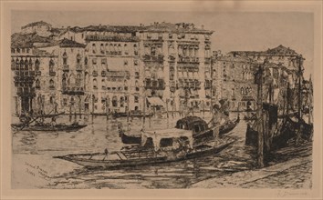 Desdemona's House, Grand Canal, Venice: Grand Canal, Venice, 1889. Frank Duveneck (American,