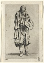 The Beggars: Beggar with Rosary, c. 1623. Jacques Callot (French, 1592-1635). Etching