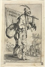 The Beggars: Frontispiece: Captain of the Barons, c. 1623. Jacques Callot (French, 1592-1635).