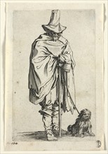 The Beggars: Blind Man with His Dog, c. 1623. Jacques Callot (French, 1592-1635). Etching; paper: