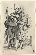 The Beggars: The Two Pilgrims, c. 1623. Jacques Callot (French, 1592-1635). Etching
