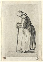 The Beggars: Beggar at Her Rosary, c. 1623. Jacques Callot (French, 1592-1635). Etching