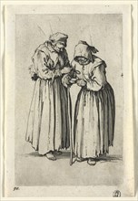 The Beggars: Two Beggar Women, c. 1623. Jacques Callot (French, 1592-1635). Etching