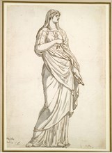 Study of the Sabine Statue from the Villa Medici, c. 1775-1780. Jacques-Louis David (French,