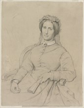 Madame Hippolyte Flandrin (Aimée Ancelot), 1869. Jean-Paul Flandrin (French, 1811-1902). Graphite