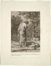 Aristomenes Mourning the Death of Socrates from the Bewitchment of Meroë (from Book 1 of Apuleius,
