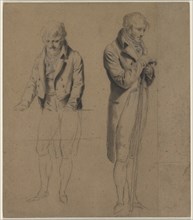 Two Standing Figures (Study for A Game of Billiards), c. 1807. Louis Léopold Boilly (French,