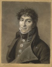 Portrait of a Man, 1800. Jean-Baptiste Jacques Augustin (French, 1759-1832). Black chalk with