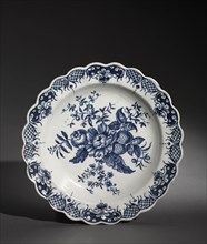 Plate, c. 1750-1770. Worcester Porcelain Factory (British). Porcelain; overall: 3.2 x 66.7 x 21 cm