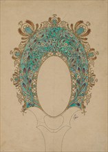 Designs for a Hand Mirror, c. 1900-1902. Félix Bracquemond (French, 1833-1914). Ink on paper;
