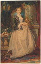 Portrait of Madame Thomas (née Camille Boucher). Eugène Isabey (French, 1803-1886). Watercolor with