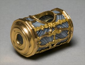 Spyglass, c. 1750-60. James Cox (British). Gold-mounted agate, periscope mirror for side viewing;