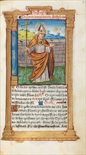 Printed Book of Hours (Use of Rome):  fol. 107r, St. Bonaventura, 1510. Guillaume Le Rouge (French,