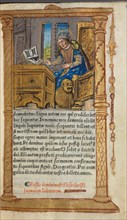 Printed Book of Hours (Use of Rome): fol. 20r, St. Mark, 1510. Guillaume Le Rouge (French, Paris,