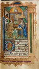 Printed Book of Hours (Use of Rome): fol. 25r, The Annunciation, 1510. Guillaume Le Rouge (French,