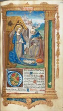 Printed Book of Hours (Use of Rome): fol. 34r, The Nativity, 1510. Guillaume Le Rouge (French,