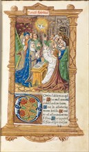 Printed Book of Hours (Use of Rome):  fol. 58r, Pentecost, 1510. Guillaume Le Rouge (French, Paris,
