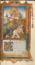 Printed Book of Hours (Use of Rome):  fol, 78r, Job, 1510. Guillaume Le Rouge (French, Paris,