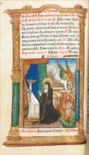Printed Book of Hours (Use of Rome):  fol. 84v, Dominican Nun in Prayer, 1510. Guillaume Le Rouge