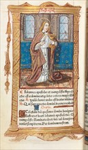 Printed Book of Hours (Use of Rome):  fol. 98v, St. John the Evangelist, 1510. Guillaume Le Rouge