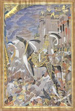 Victorious Army Entering City After Siege, 1700s-1800s(?). Pakistan (?), 20th century. Opaque