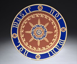 Bread Plate, c. 1850. Augustus Welby Northmore Pugin (British, 1812-1852). Stoneware; diameter: 33