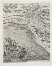 The Siege of La Rochelle: Plate 12, 1628-1630. Jacques Callot (French, 1592-1635). Etching; sheet: