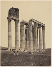 Temple of Jupiter Olympius, c. 1853. James Robertson (British, 1813 (?)-aft 1865). Albumen print;