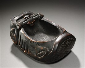 Beaver-Shaped Bowl, c. 1890-1920. North America, Northwest Coast, Tlingit?, Post-contact period.