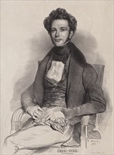 Henri Herz, Pianist, 1832. Achille Devéria (French, 1800-1857). Lithograph on chine collé; sheet: