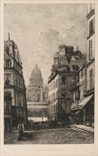 La rue du Haut Pavé à Paris, 1881. Lucien Gautier (French, 1850-1925), L'Art. Etching; sheet: 39.9