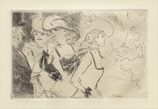 The Folies-Bergère, c. 1880-86. Jean Louis Forain (French, 1852-1931). Etching; sheet: 18.3 x 25.2