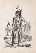 Military Costumes: Grenadier of the Royal Guard, 1814-18. Nicolas Toussaint Charlet (French,