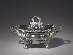 Tureen, c. 1830-1850. England, Sheffield, 19th century. Silver-plated; overall: 25.9 x 107 x 40.5