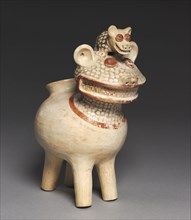 Feline Vessel, 1-700. Central Andes, North Highlands, Recuay, Early Intermediate Period (1-700).