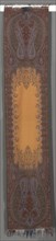 Long Stole with Botehs and Orange Center, 1850-1855. Austria, England, France, or Scotland, 19th