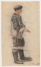The Stretcher Bearer (Study for "Le Couvreur tombé"), 1876. François Bonvin (French, 1817-1887).