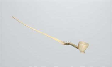 Snuff Spoon, late 1800s. Southern Africa, South Africa, Zulu, late 19th century. Bone; overall: 17