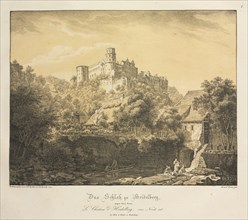 Six Views of Heidelberg Castle: Eastward , 1820. Ernst Fries (German, 1801-1833), Mohr & Winter,