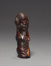 Female Figurine or Finial, late 1800s-early 1900s. Central Africa, Democratic Republic of the Congo