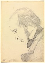 Portrait of William Michael Rossetti, c. 1853. Christina Georgina Rossetti (British, 1830-1894).