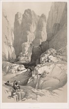 The Holy Land, Syria, Idumea, Arabia, Egypt & Nubia (Vol. III): Entrance to Petra, 1842. Louis