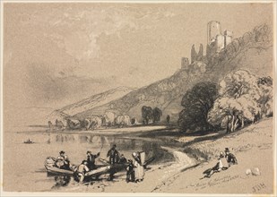 Sketches at Home and Abroad: Ruins of Schonberg on the Rhine, 1834. James Duffield Harding